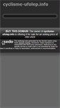 Mobile Screenshot of cyclisme-ufolep.info